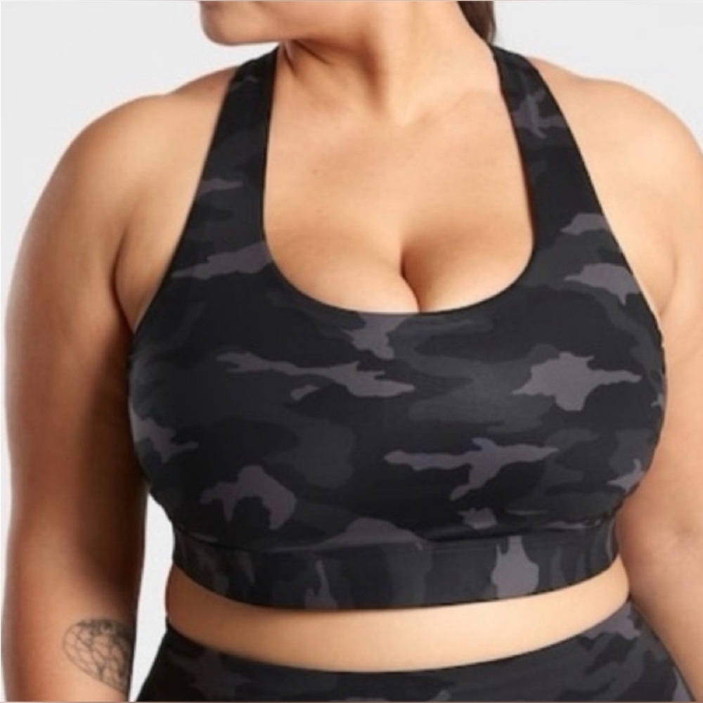Athleta Camo Ultimate Printed Support Sports Bra Plus Size NWT